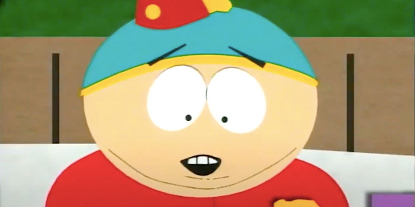 Cartman looks delighted in South Park season 1 episode 10