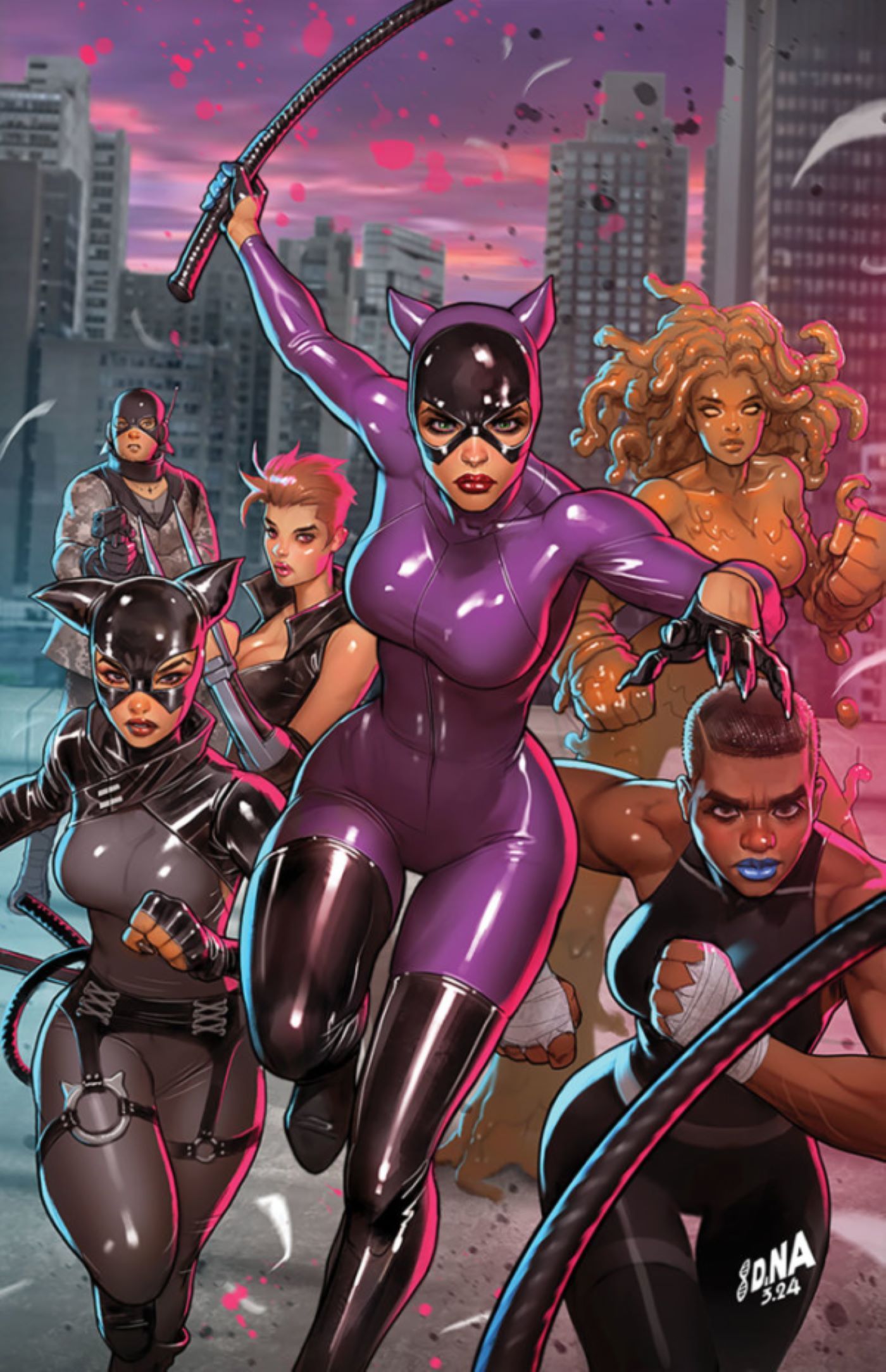 Catwoman #67 featuring Selina and some other ladies
