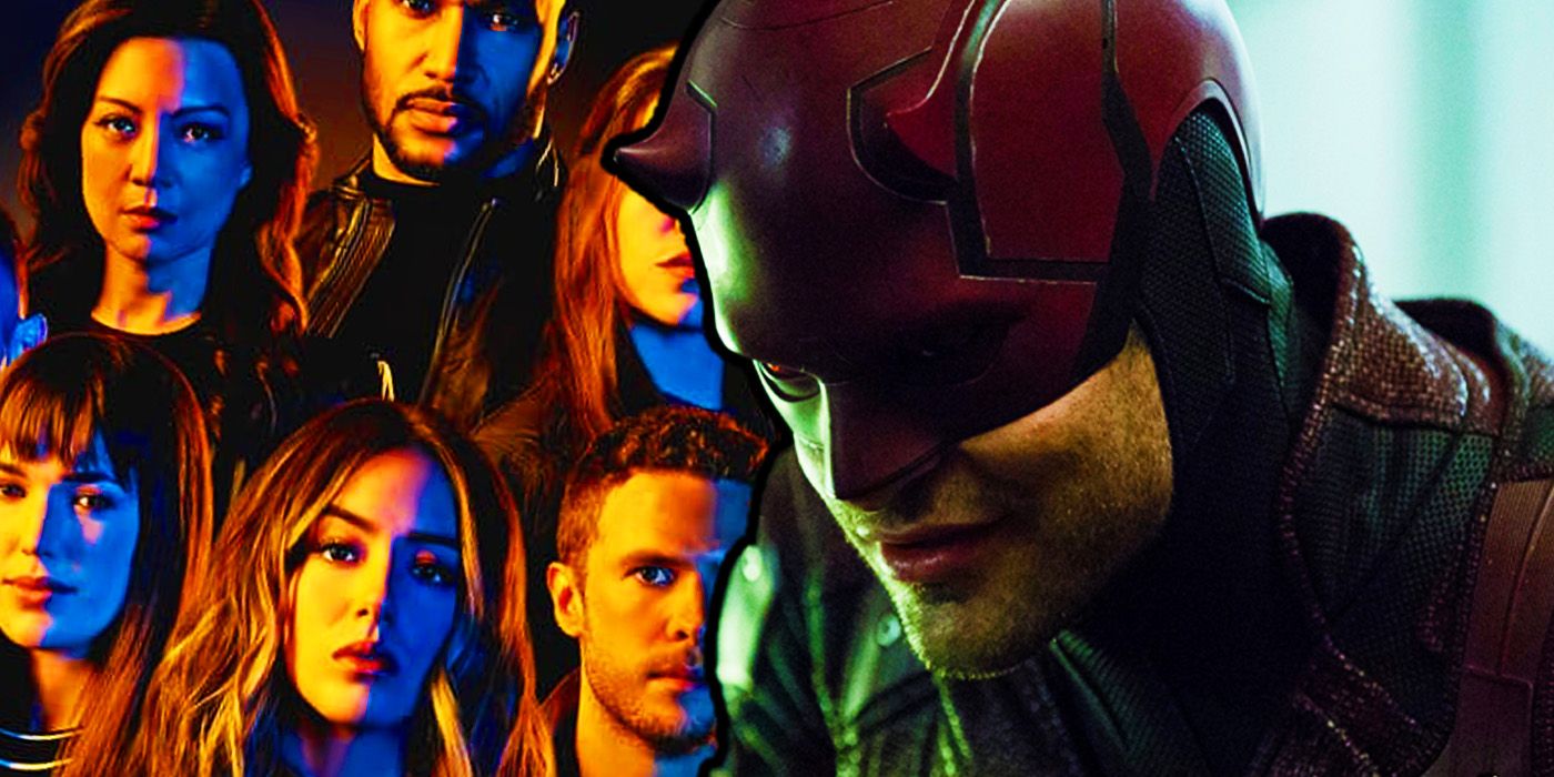 Charlie Cox's Daredevil on Netflix with the Agents of SHIELD