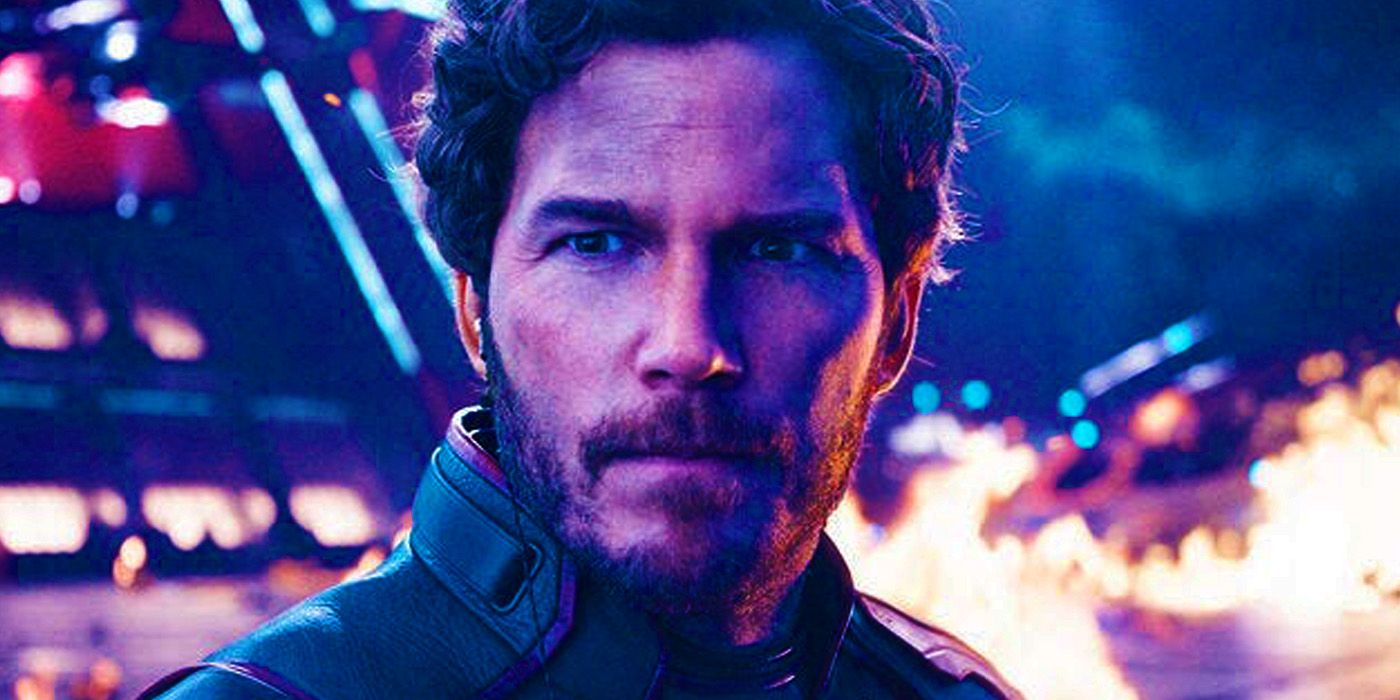 Chris Pratt as Peter Quill's Star-Lord on the High Evolutionary's ship in Guardians of the Galaxy Vol. 3