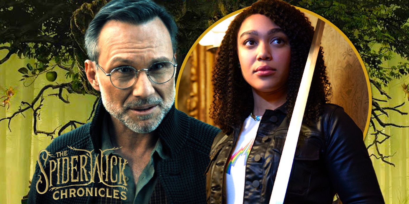 Christian Slater and Mychala Lee in The Spiderwick Chronicles Aron Eli Coleite Interview header