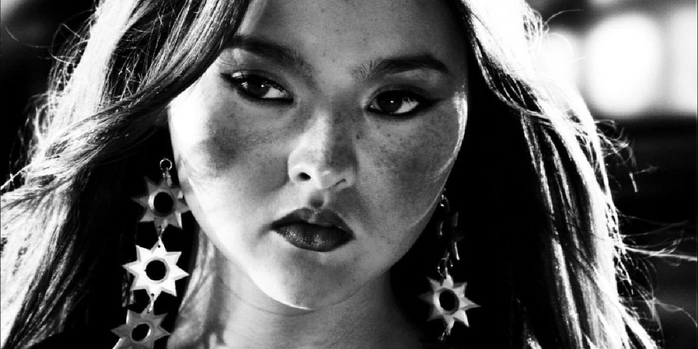 close up of Devon Aoki as Miho in Sin City