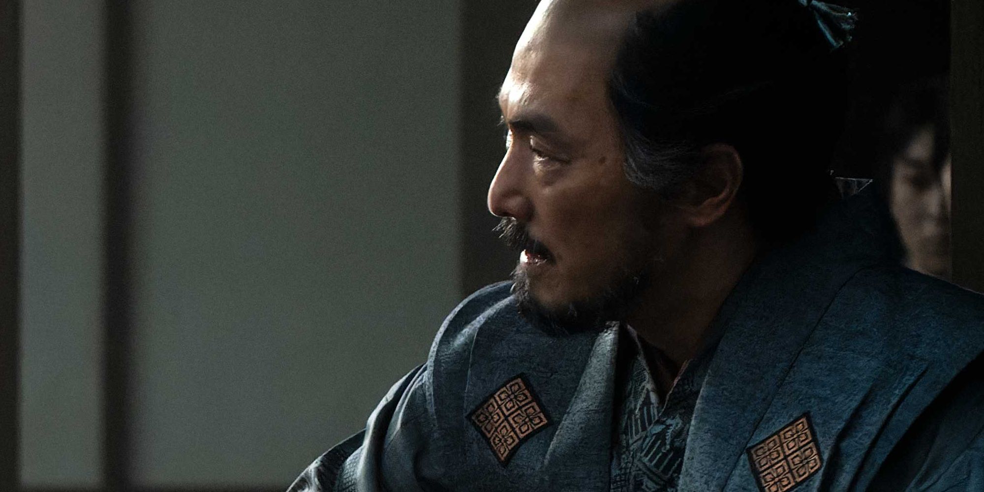 Closeup of Ishido in Shogun episode 10