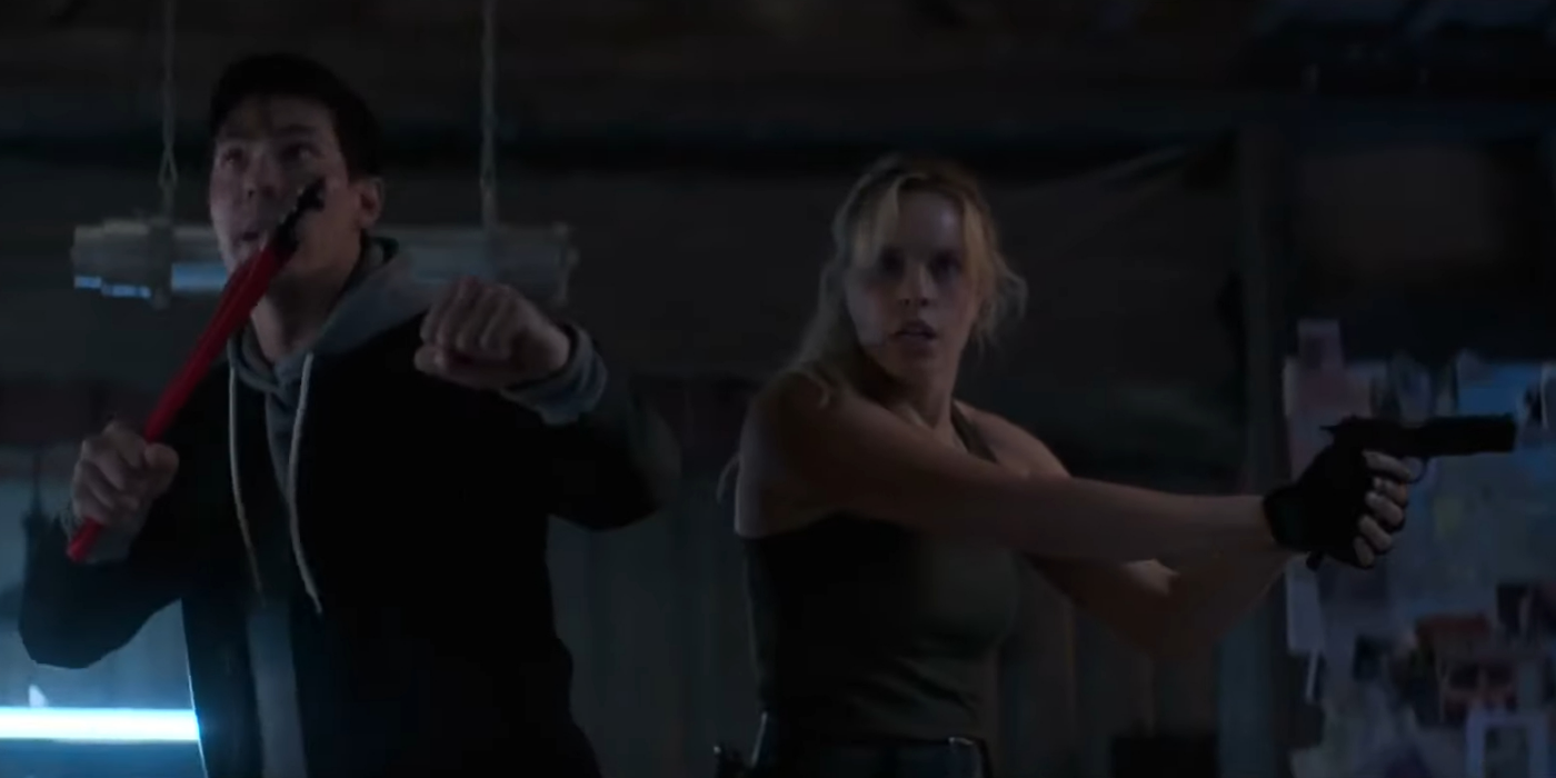 Cole Young and Sonya Blade in Mortal Kombat 2021