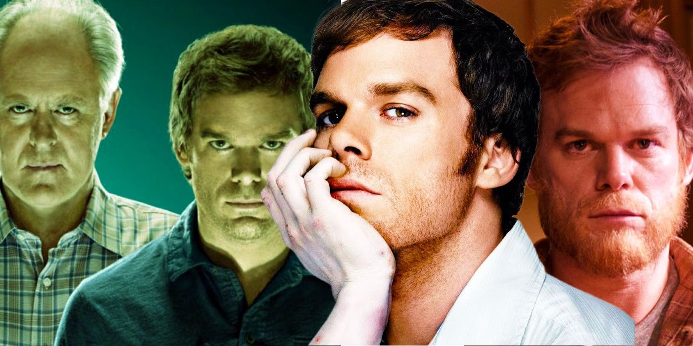 Custom image of season 4, season 1 and season 8 of Dexter