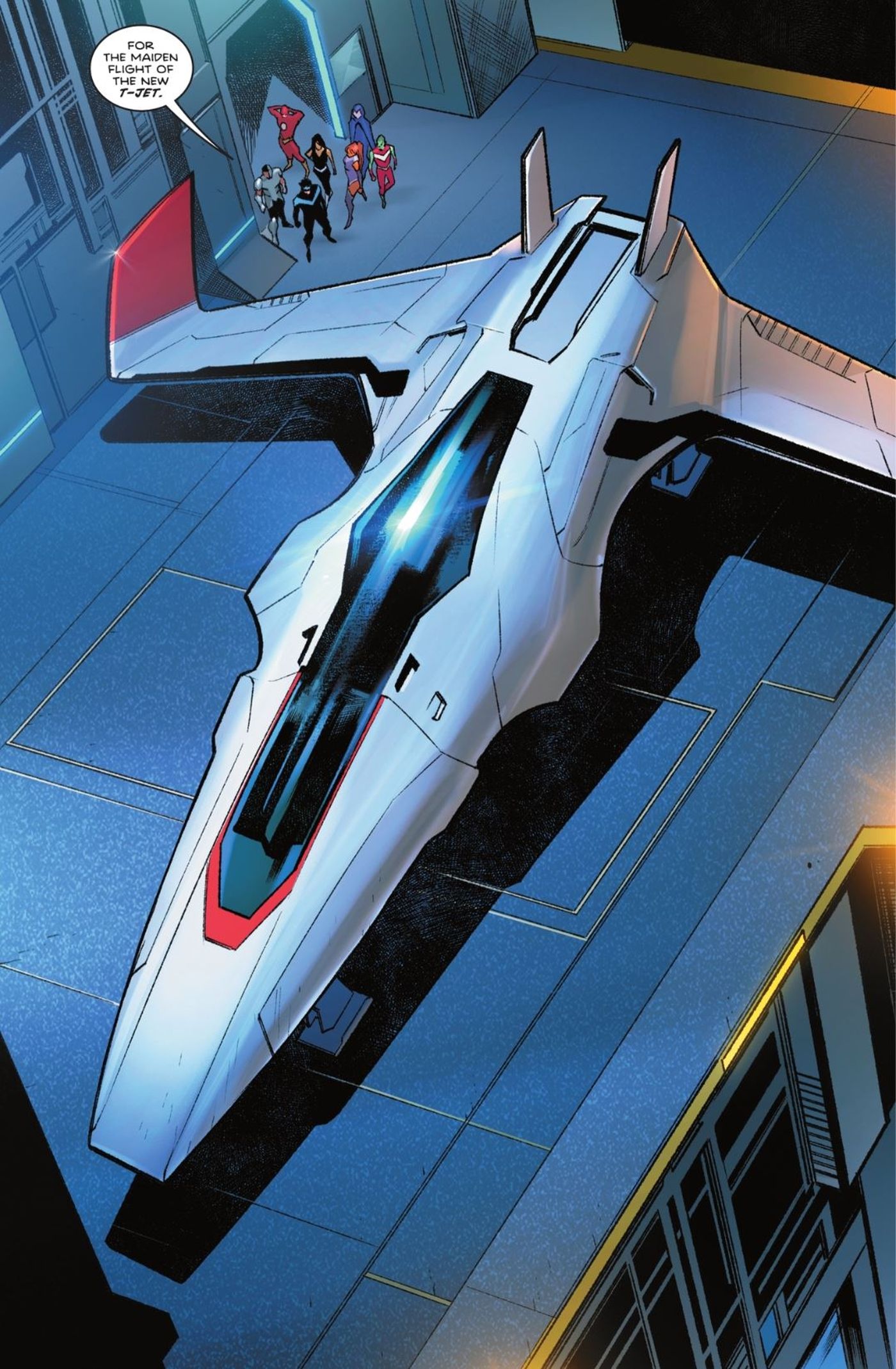 Cyborg apresenta o T-Jet aos Titãs DC