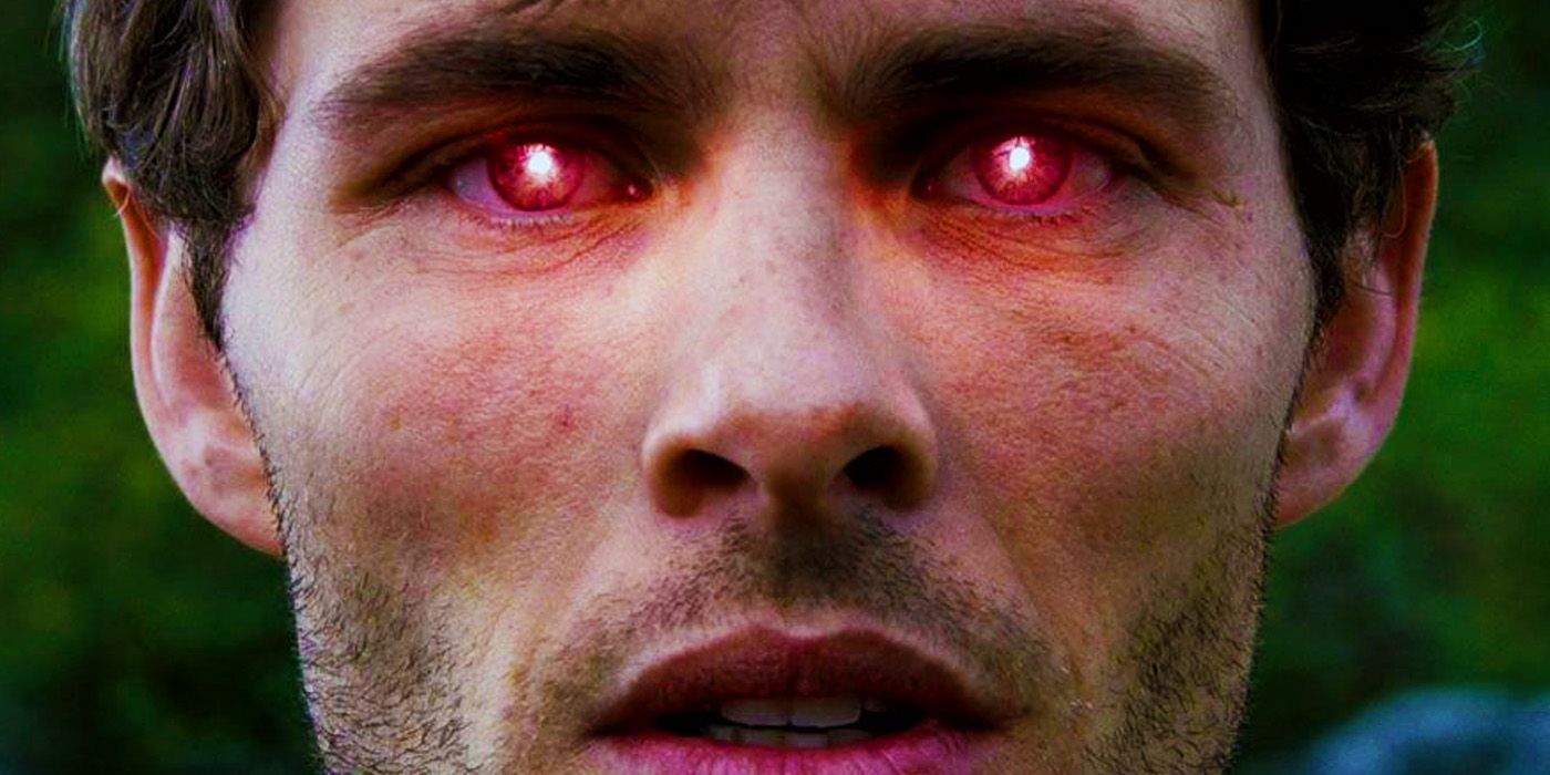 Cyclops with glowing eyes in X-Men The Last Stand