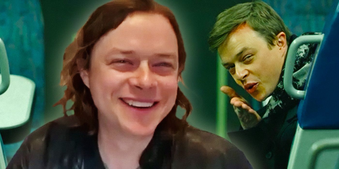 Edited image of Dane Dehaan during The Stranger interview