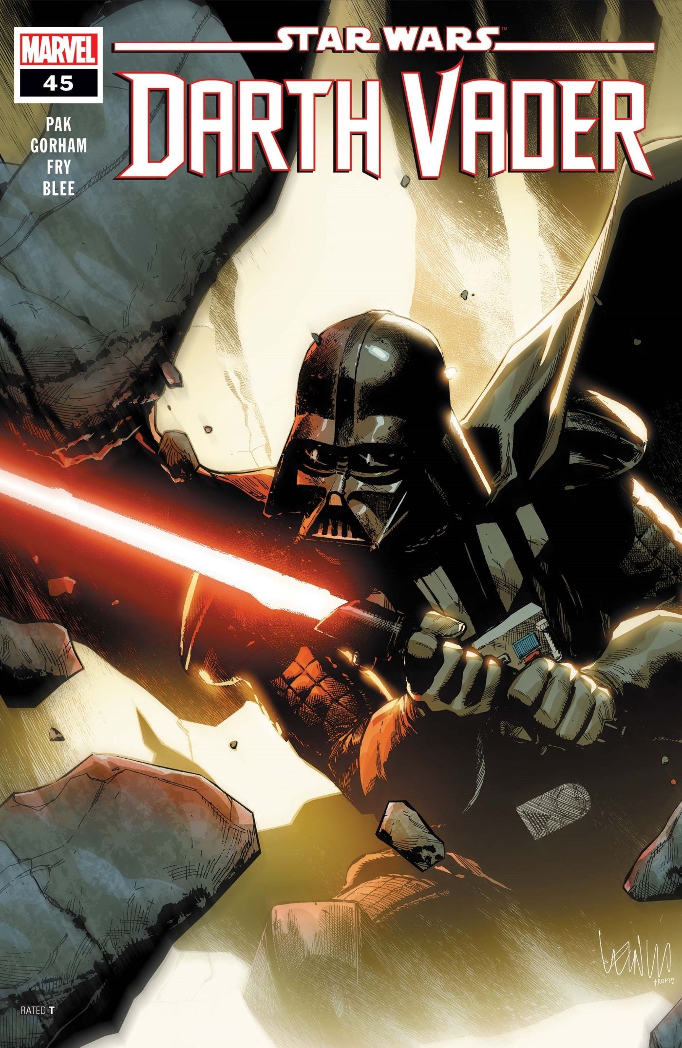 Arte da capa de Darth Vader #45