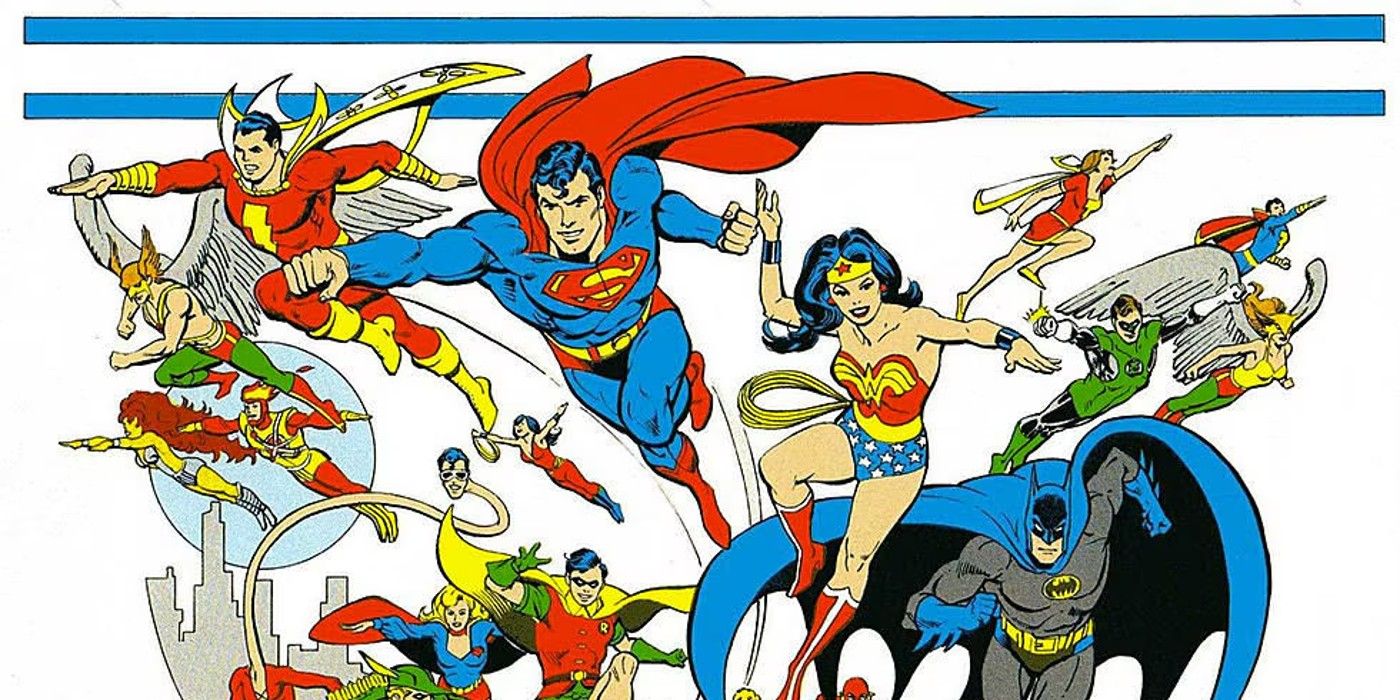 Image of various DC heroes by Jose Luis Garcia Lopez