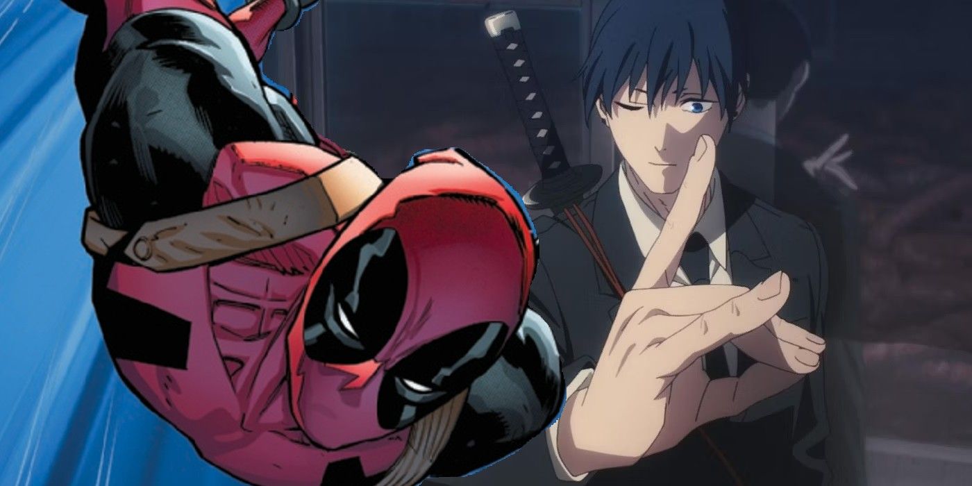 Deadpool e Aki Kayahawa de Homem Serra Elétrica