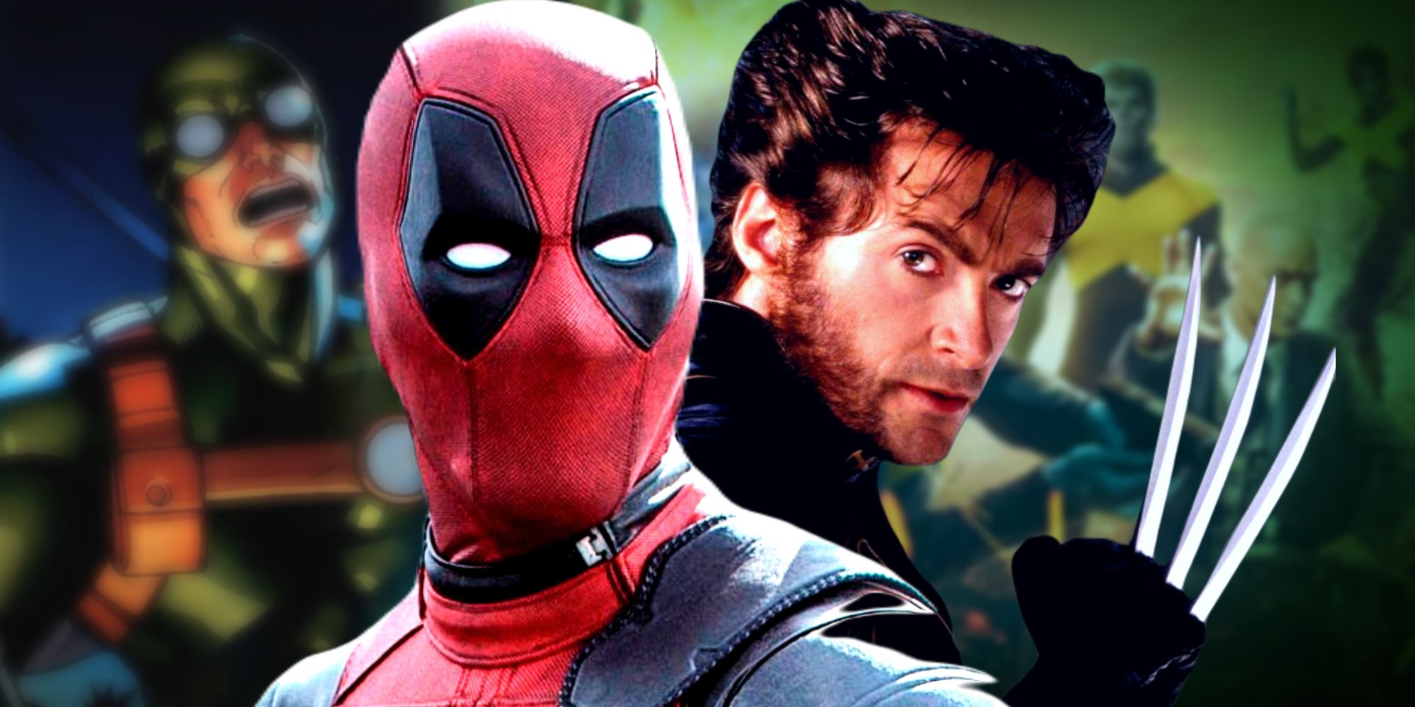 Deadpool & Wolverine Look at the Camera with the X-Men and Hydra Bob in the Background