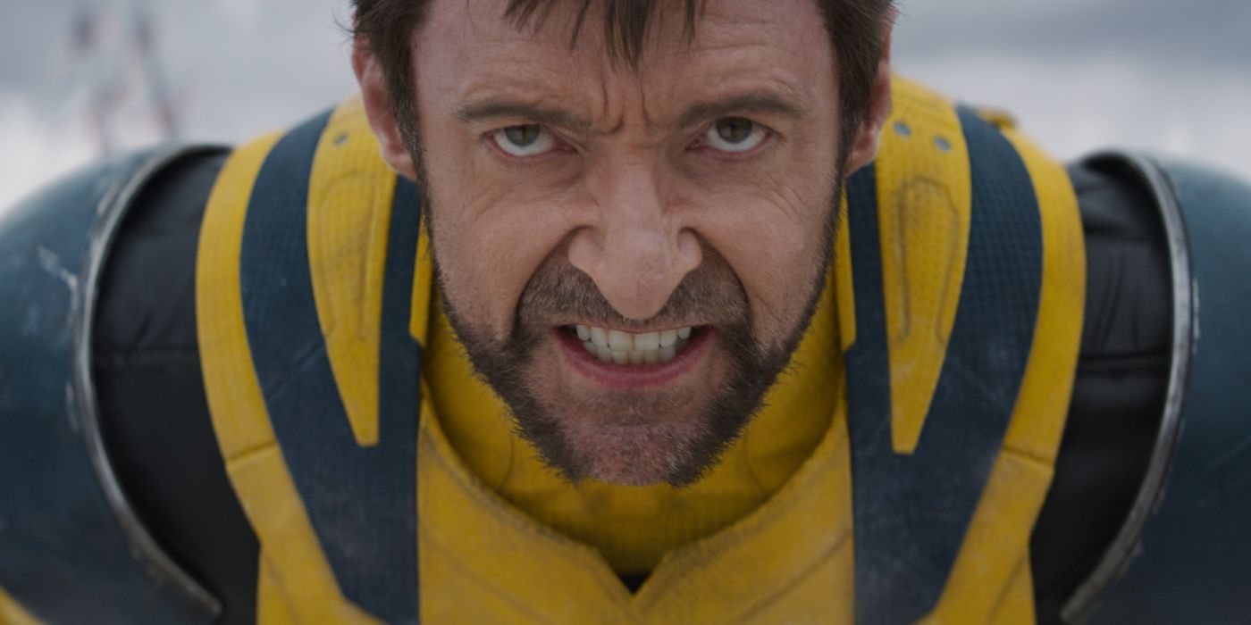 Hugh Jackman gets ready to fight as Wolverine in Deadpool & Wolverine