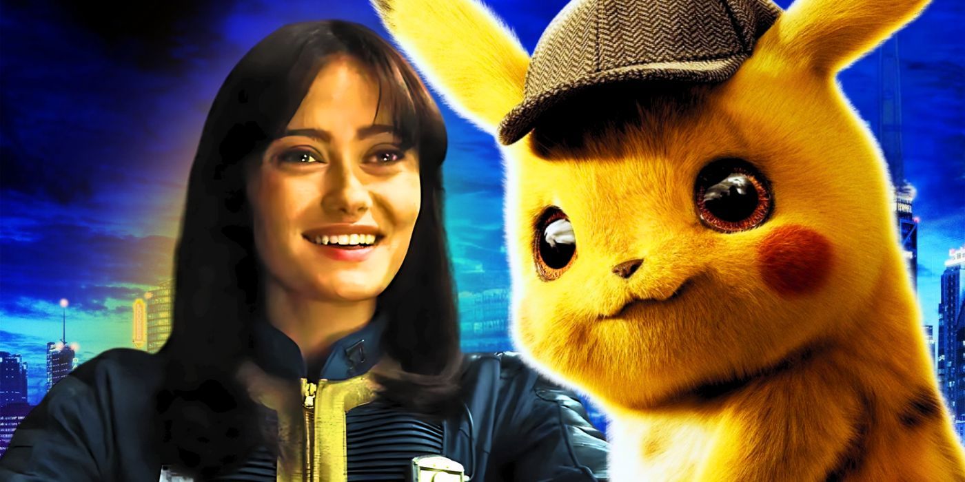 A custom image of Ella Purnell as Lucy MacLean in Fallout with Detective Pikachu