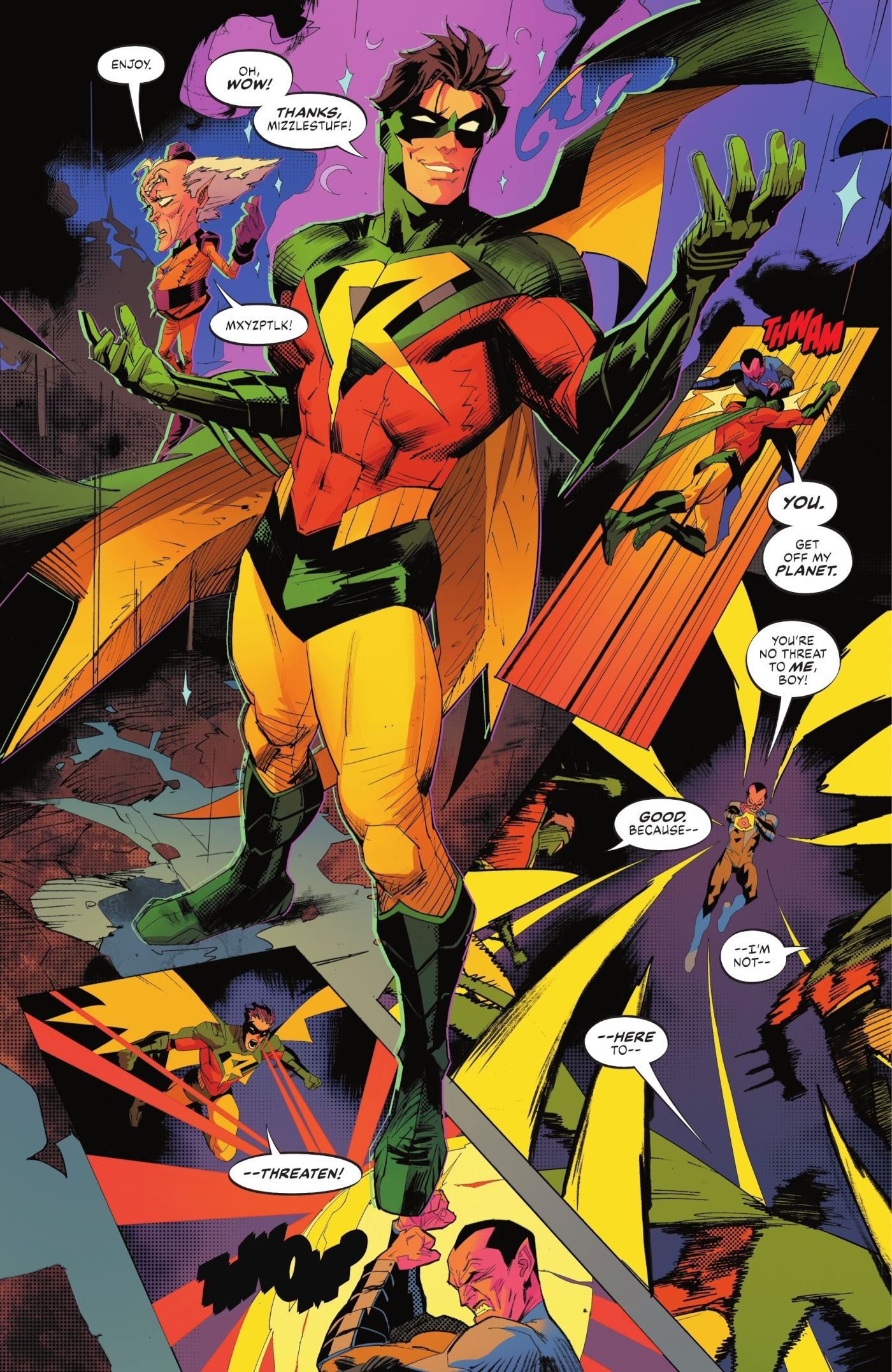 Dick Grayson é transformado em Robin Man