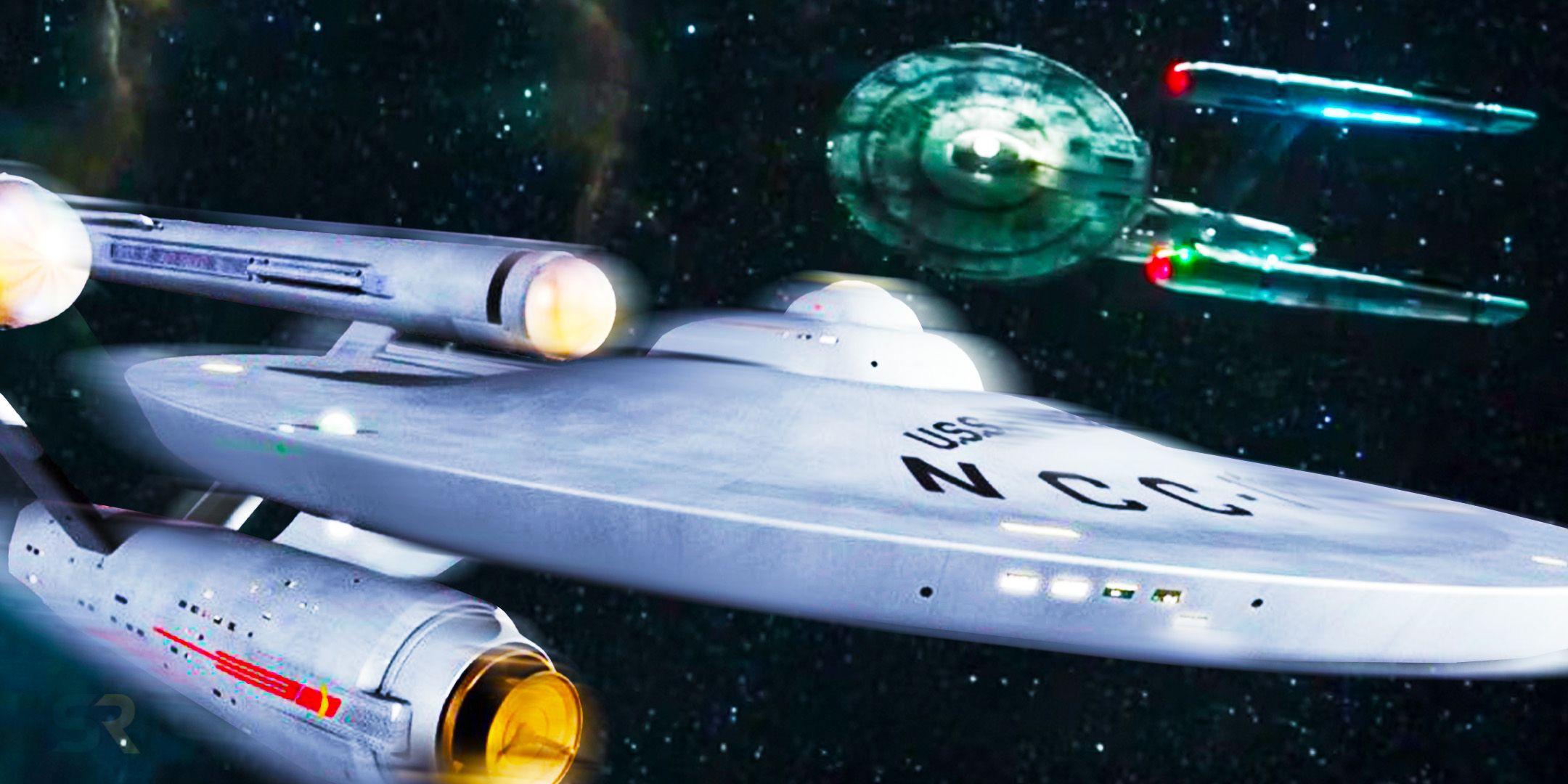 The USS Enterprise and the ISS Enterprise in Star Trek