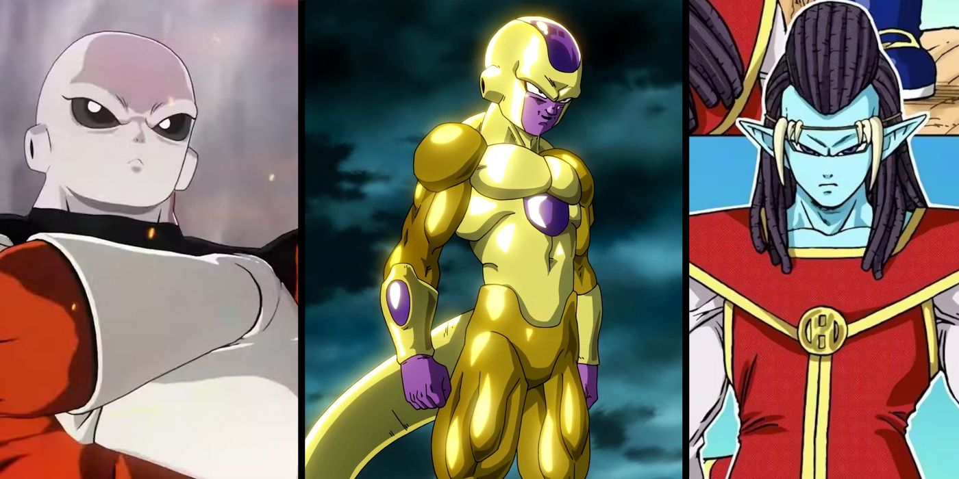 Dragon Ball's Strongest Villains: (L to R) Jiren, Frieza, Gas.