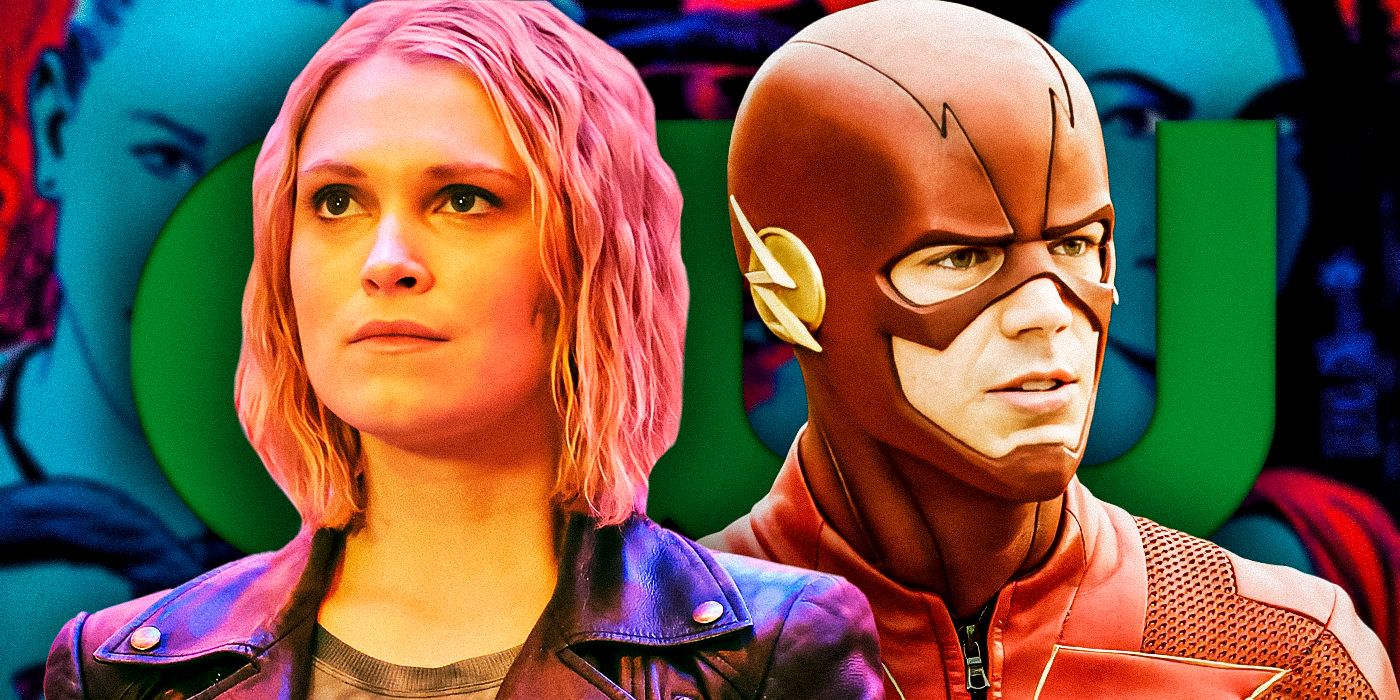 Eliza-Taylor-as-Clarke-Griffin,-Josephine-Lightbourne-from-The-100-and-(Grant-Gustin-as-Barry-Allen,-The-Flash)-from-The-Flash