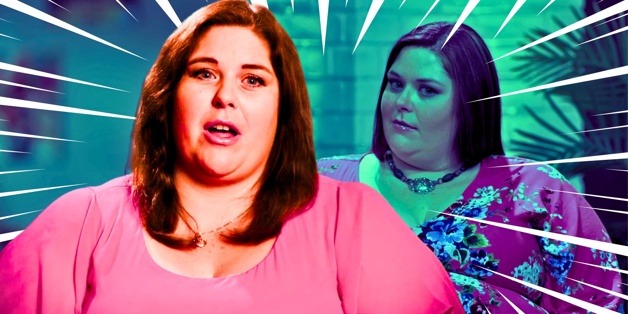 Montage Of Ella Johnson 90 Day Fiancé Before the 90 Days season 5 wearing pink top