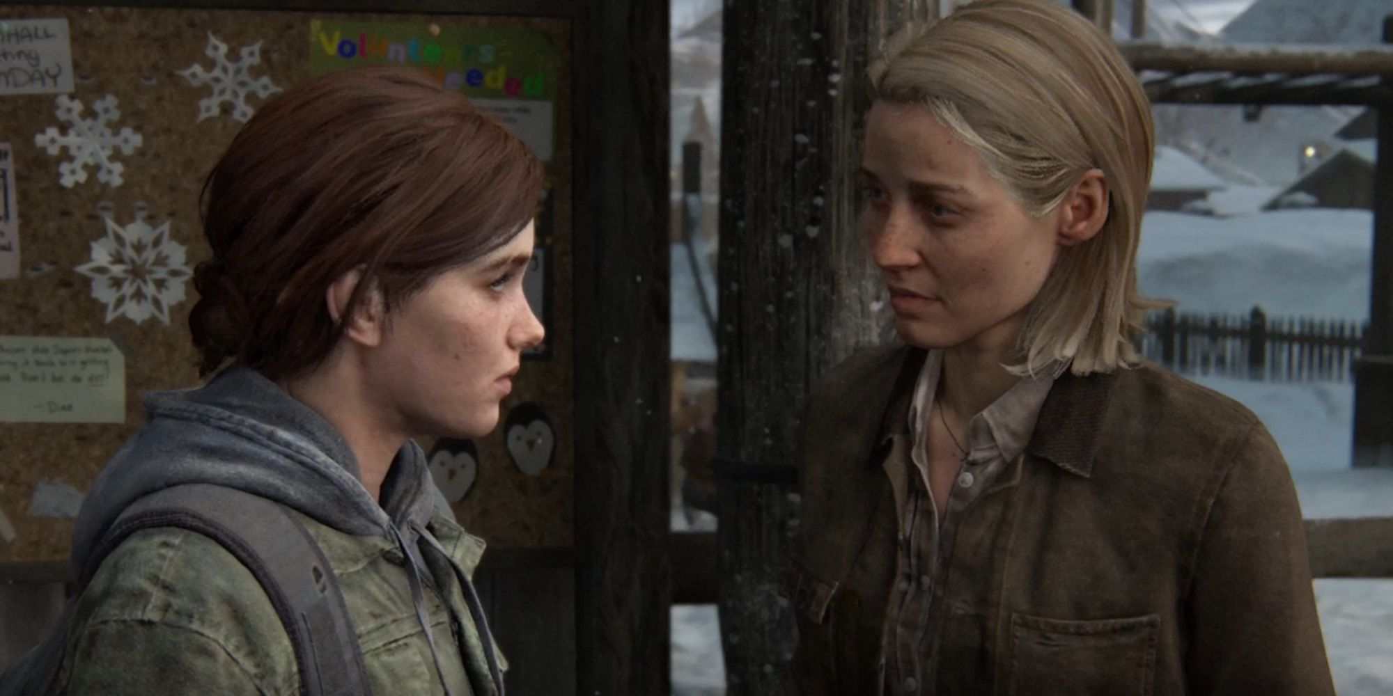 Ellie talks to Maria in The Last of Us Part II