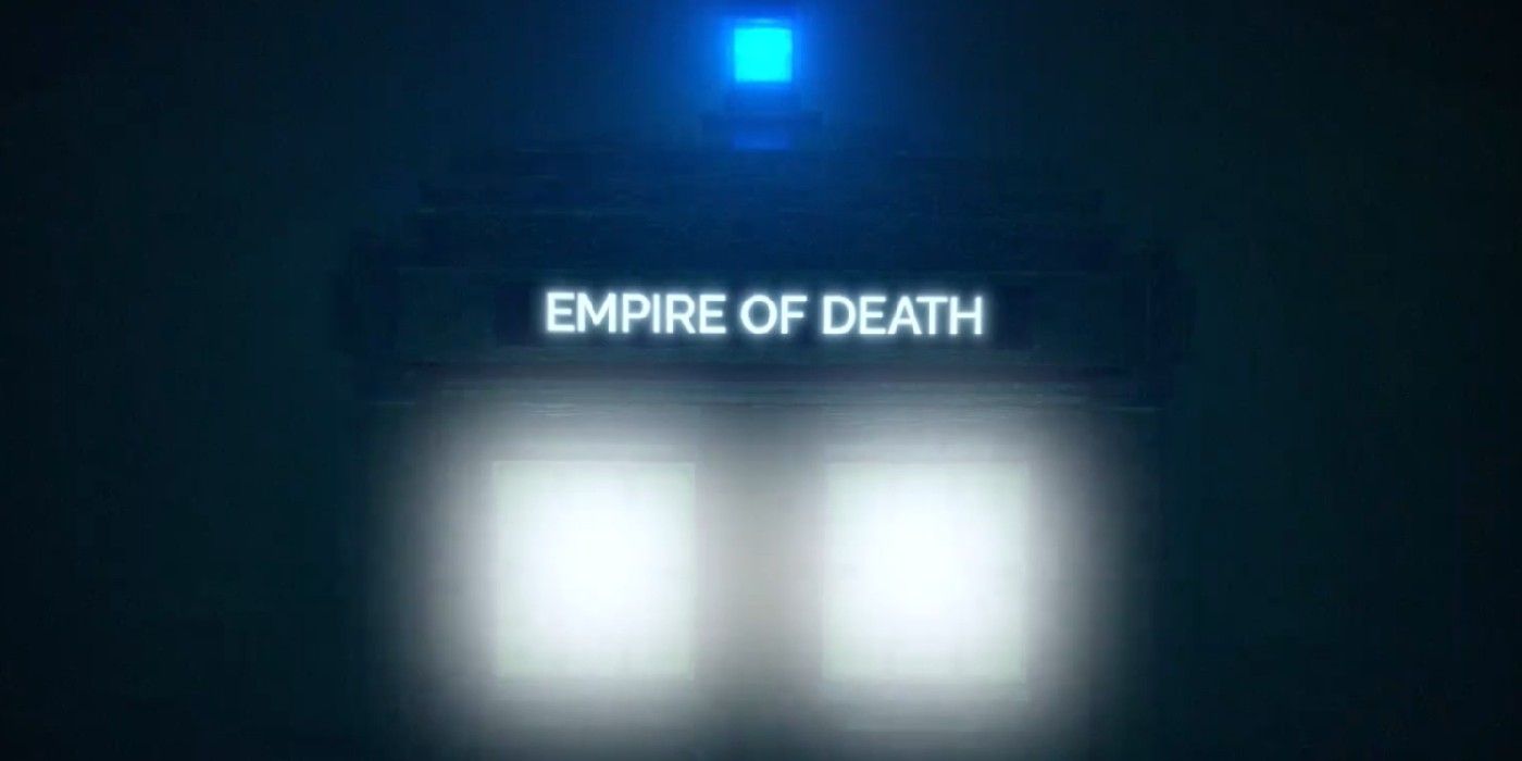 Título do episódio Império da Morte em Doctor Who.