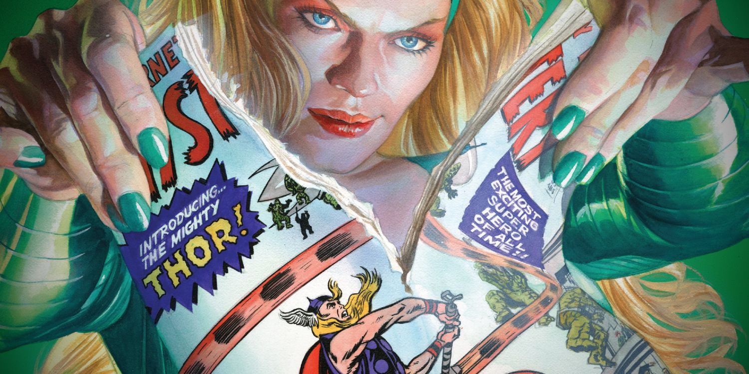 Enchantress Rips Thor Comic in Marvel Cover Art