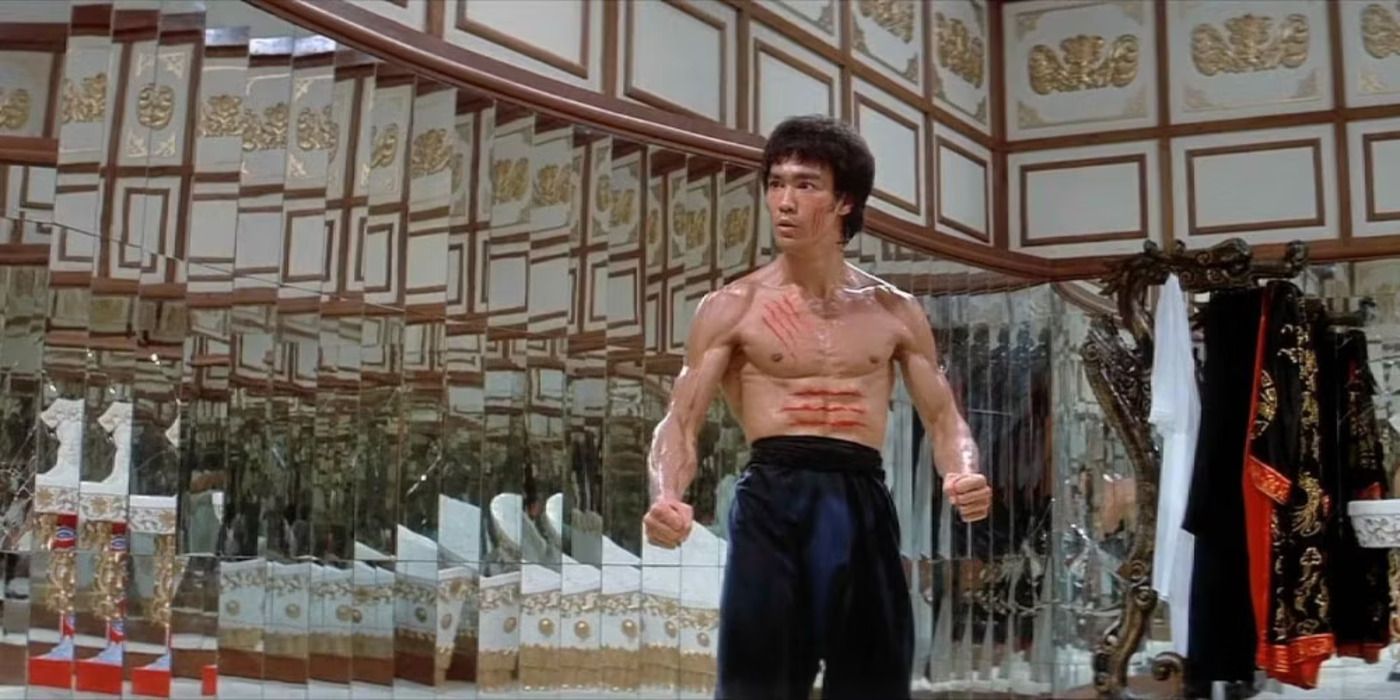 Bruce Lee's hall of mirror scene in Enter the Dragon (1973)