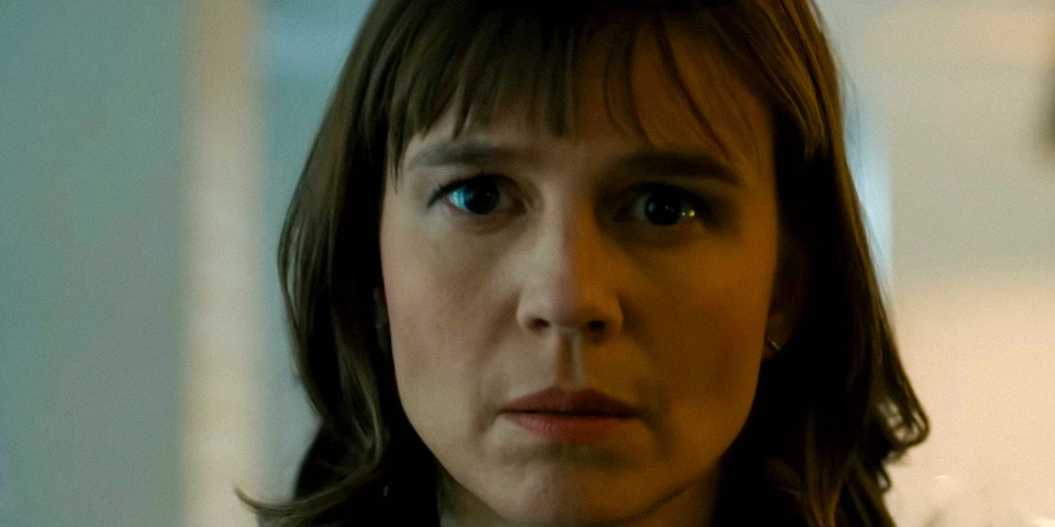 Katja Herbers as Kristen Bouchard with an expressionless fac in Evil (2019) season 4