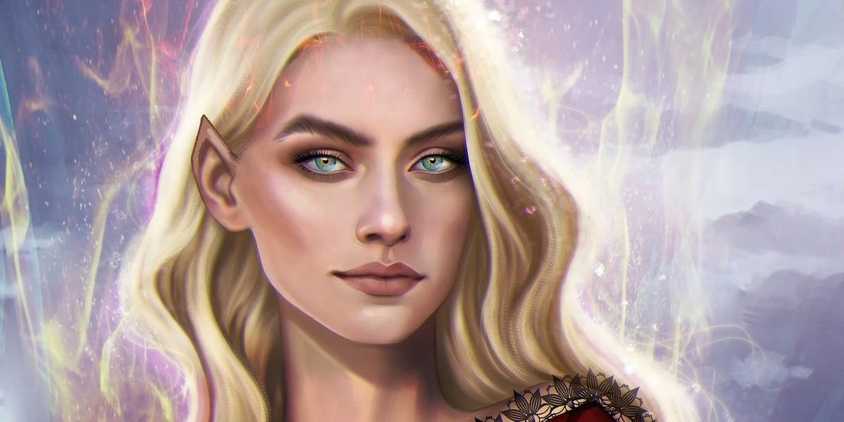 Fan art of Aelin from Throne of Glass