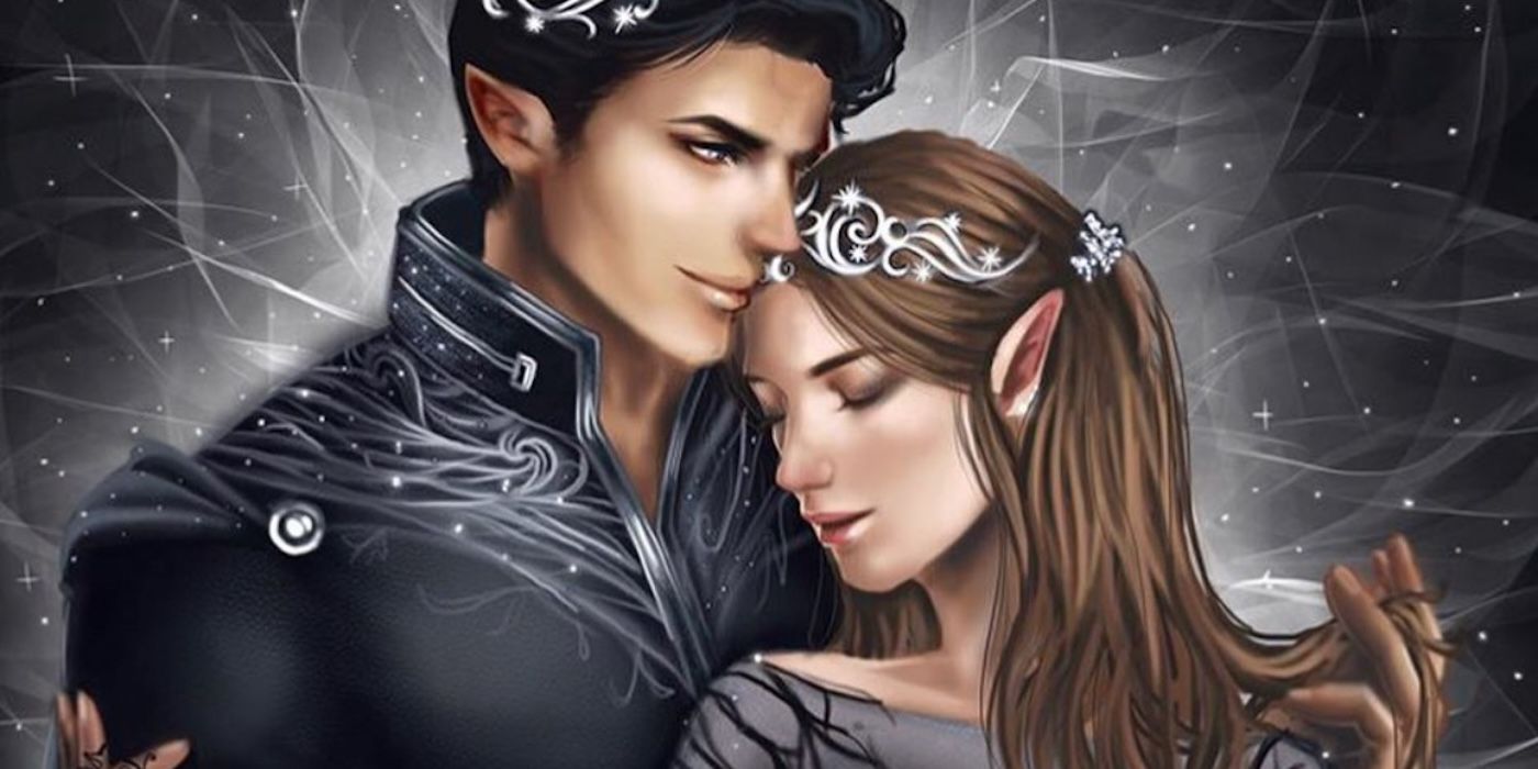 Fan art de Feyre e Rhysand de acotar