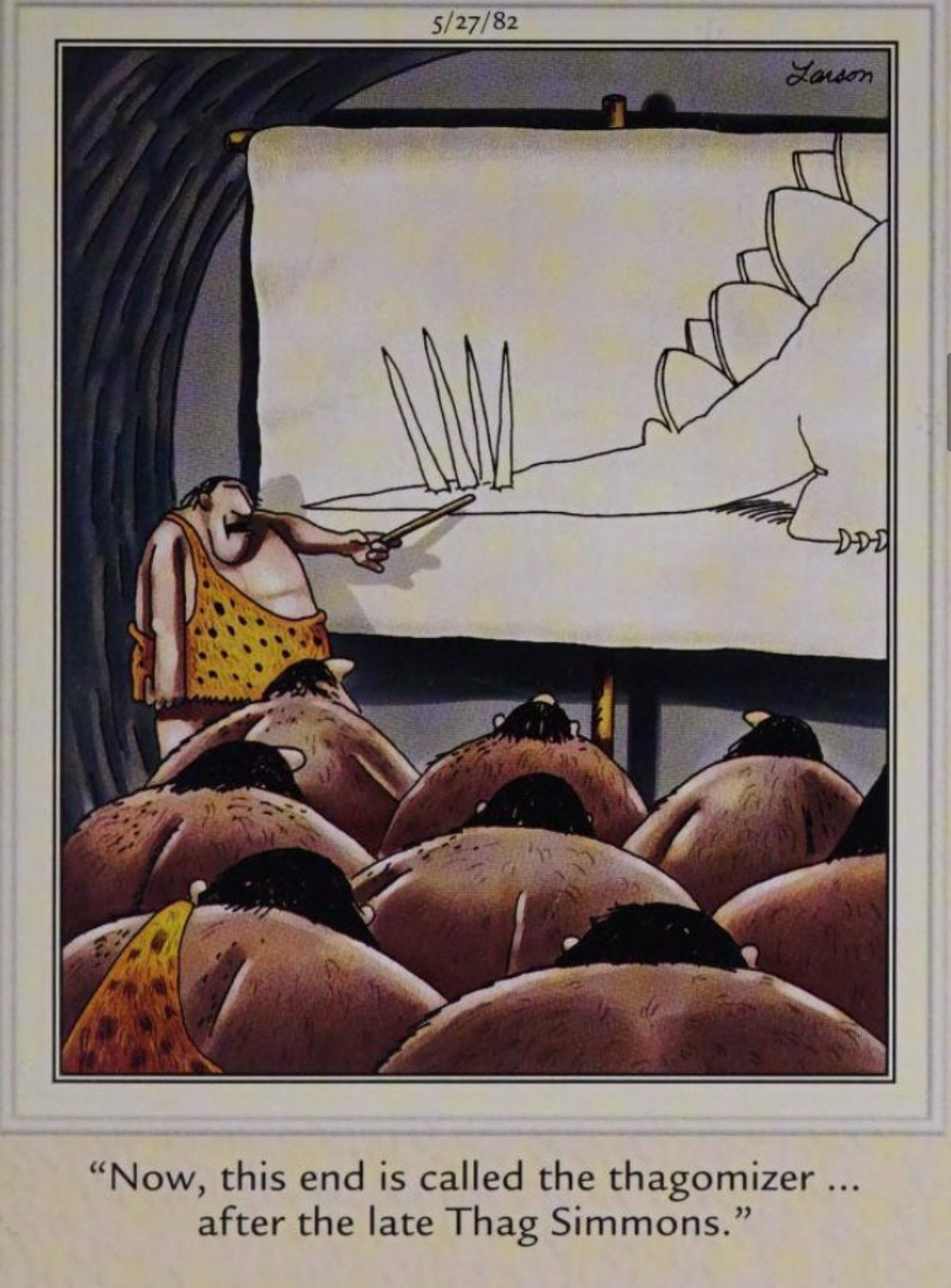 Far Side, comic that coined the scientific term Thagomizer