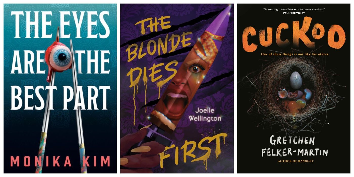 Three of The Most Anticipated Horror Books of 2024. Shows the covers of 