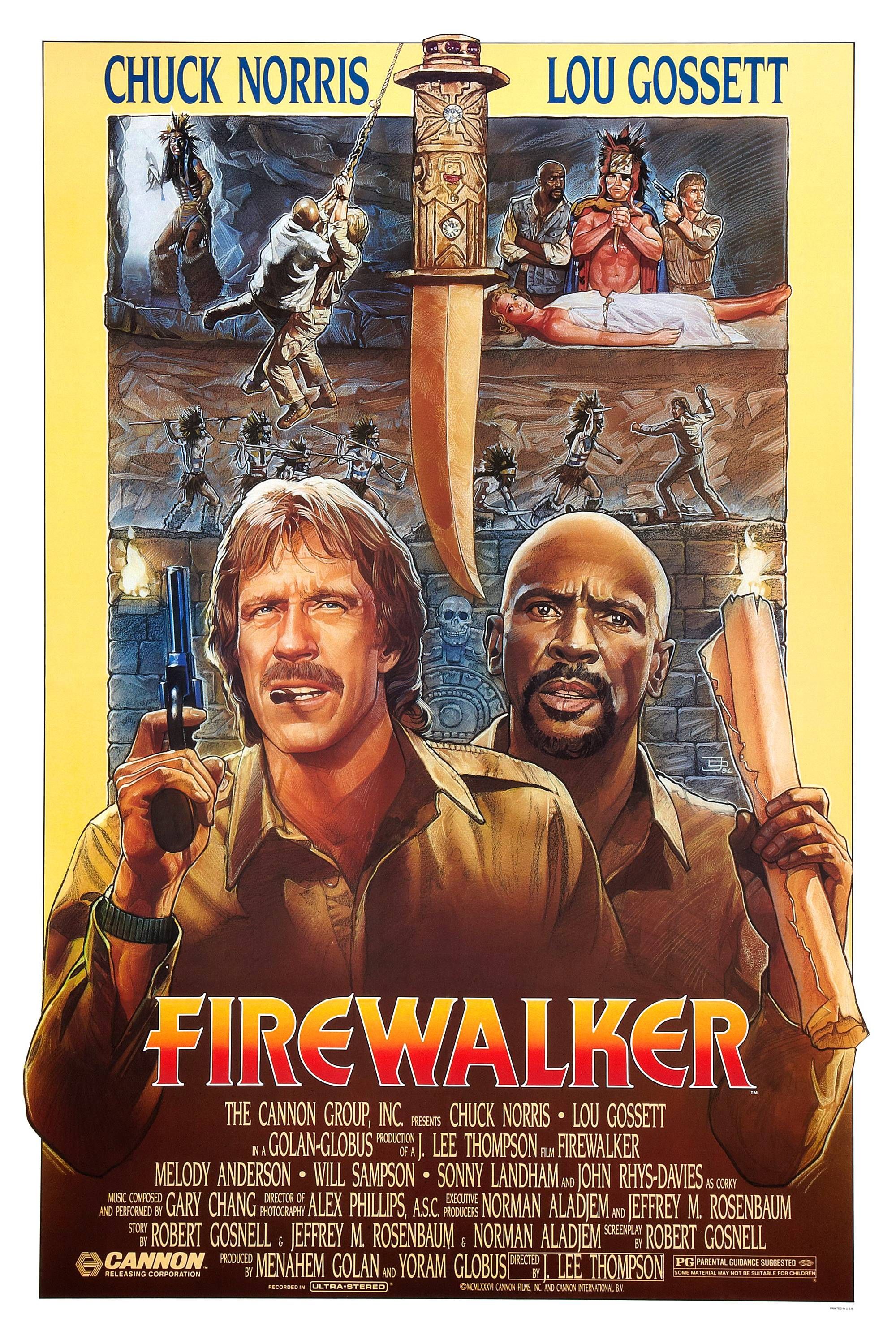 Firewalker (1986) - poster - chuck norris and lou gossett