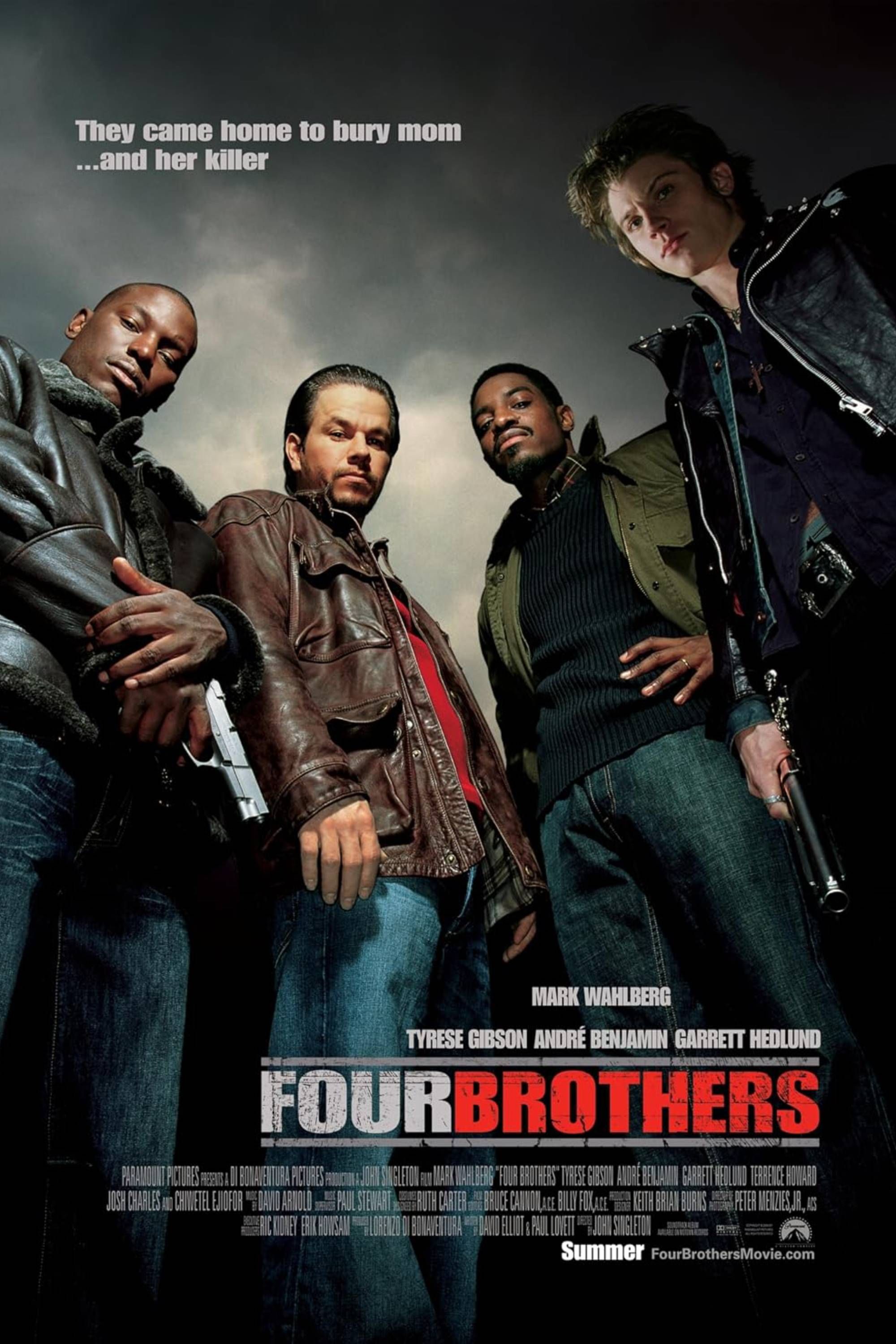 Four Brothers (2005) - Poster - Mark Walhberg