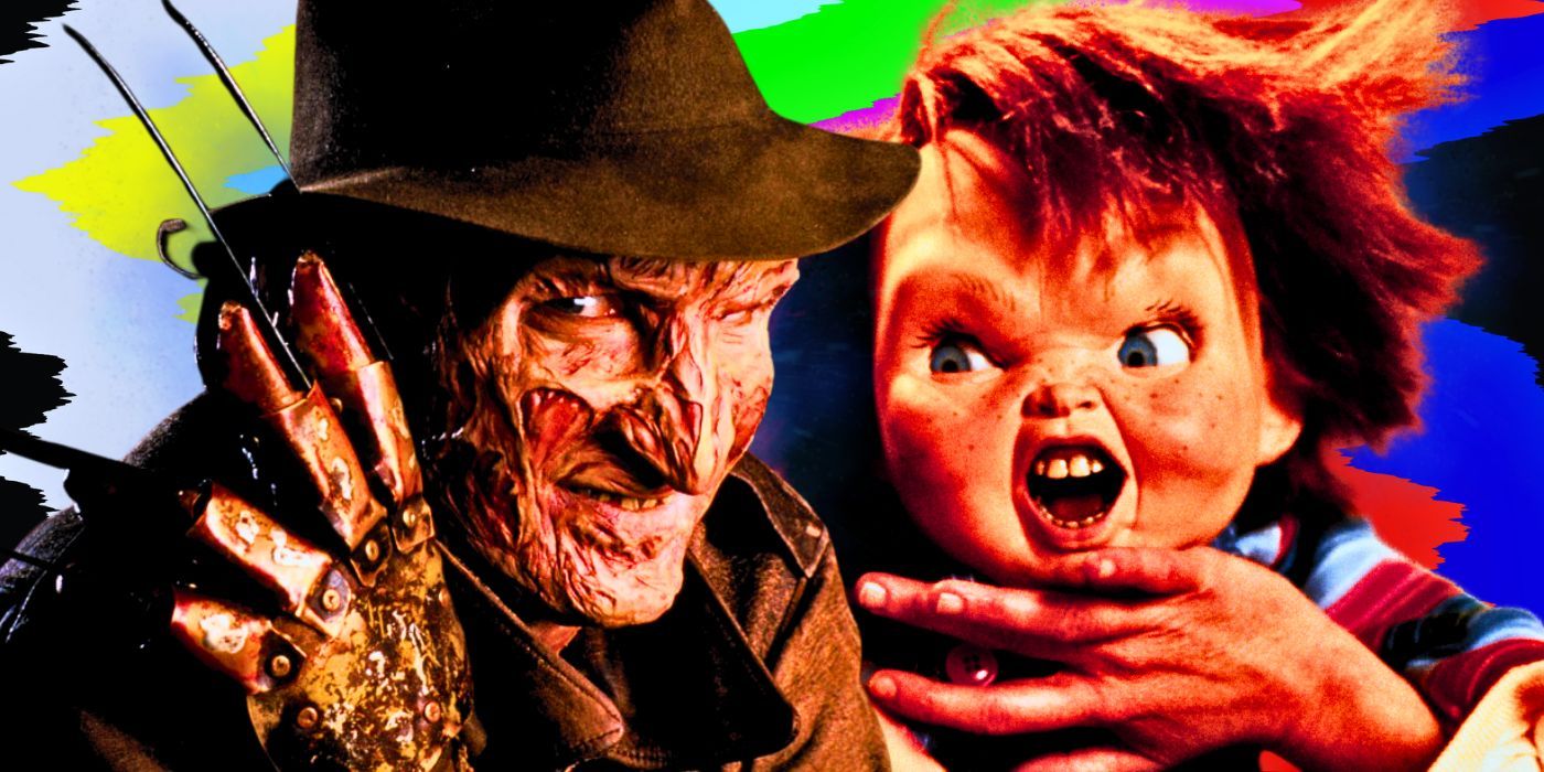 Custom image of Freddy Krueger from A Nightmare on Elm Street and Chucky from Child's Play.