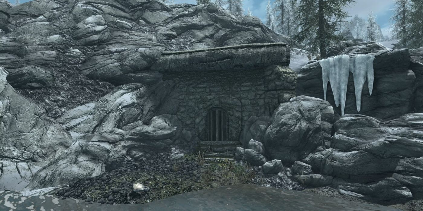 Entrada do Gallow's Hall encontrada em Windhelm em Skyrim.