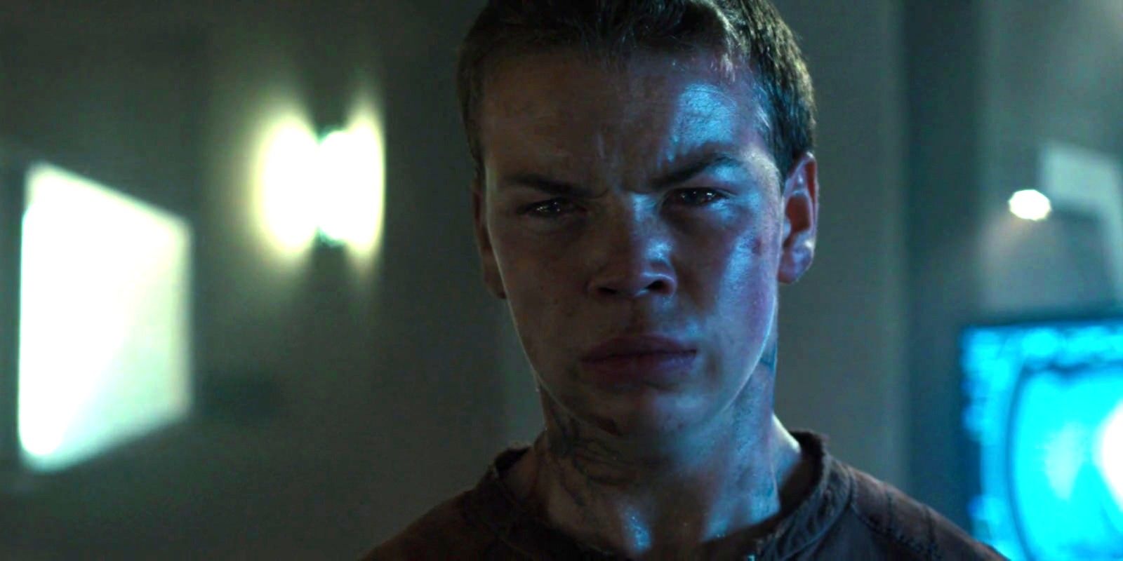 Gally (Will Poulter) no final de Maze Runner