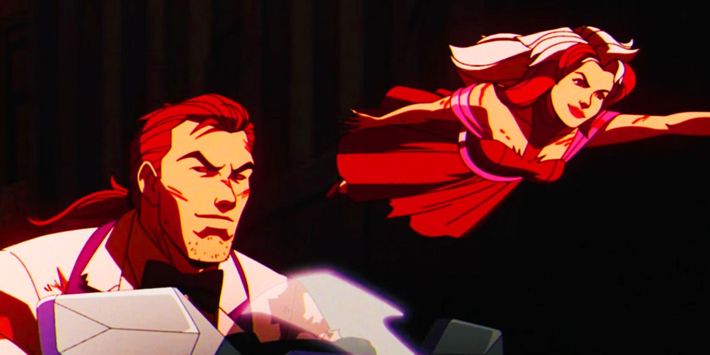 Gambit e Rogue lutando juntos no episódio 5 de X-Men '97