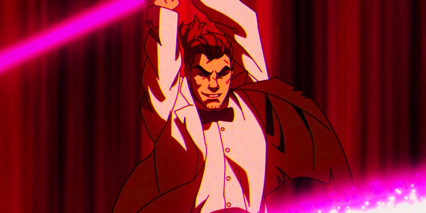 Gambit lutando contra um Sentinela no episódio 5 de X-Men '97