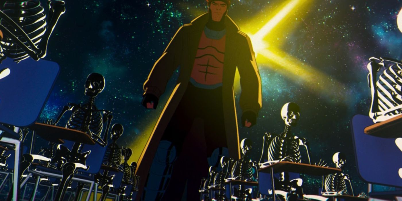 Gambit với một số Sekelton trong X-Men '97