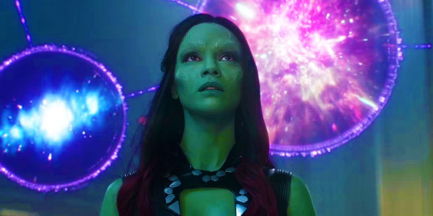 Gamora learning about the Infinity Stones in Guardians of the Galaxy