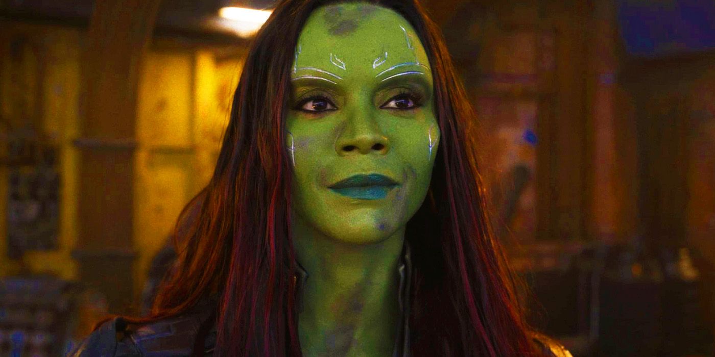 Gamora saying goodbye to Peter Quill in Guardians of the Galaxy Vol. 3