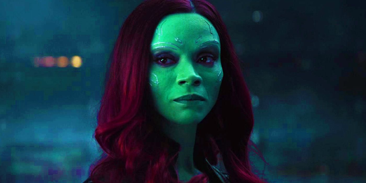 Gamora speaking to Thanos in Avengers Infinity War