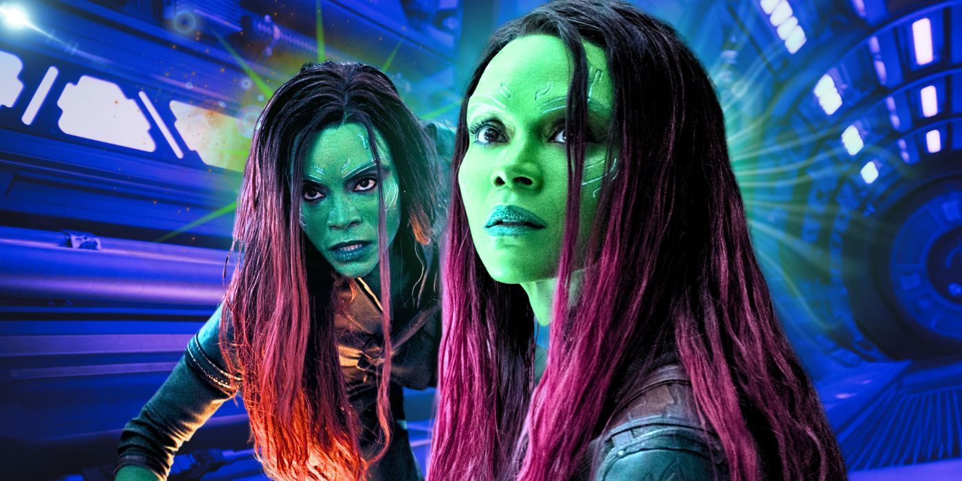 Gamora with dreadlocks in Guardians of the Galaxy Vol. 3