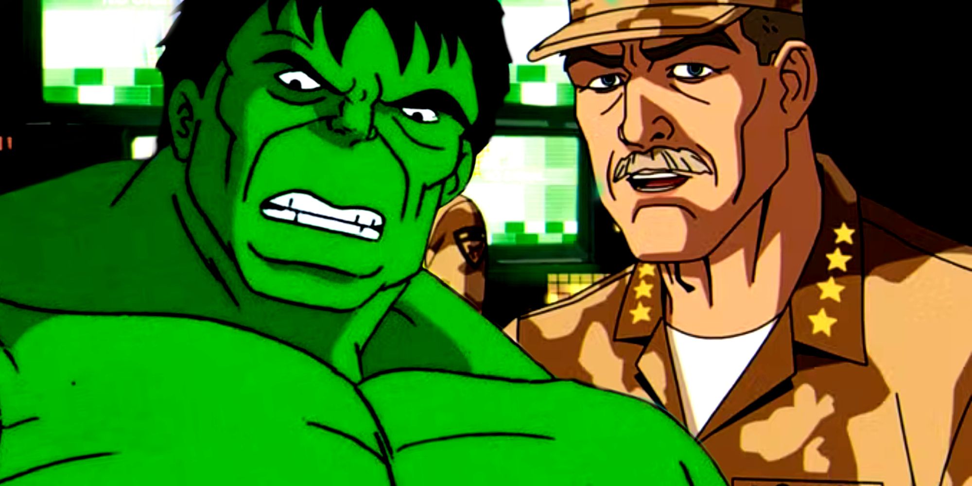 General Ross Cameos em X-Men 97 Episódio 7 e Hulk Growls na série animada The Incredible Hulk