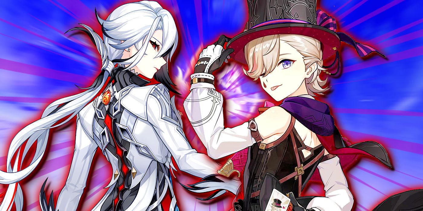 Genshin Impact's Arlecchino and Lyney are next to each other.