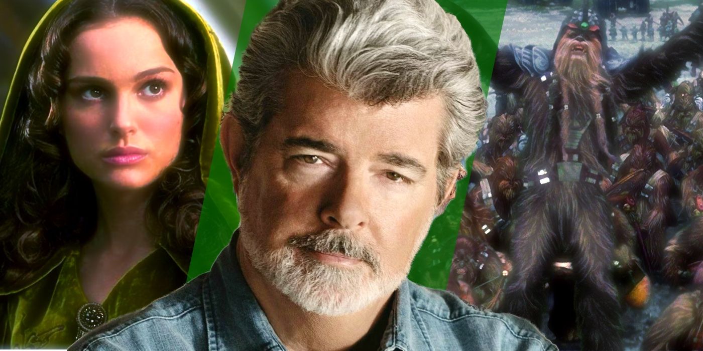 George Lucas Padme and Wookiees Revenge of teh Sith Star Wars Custom Image