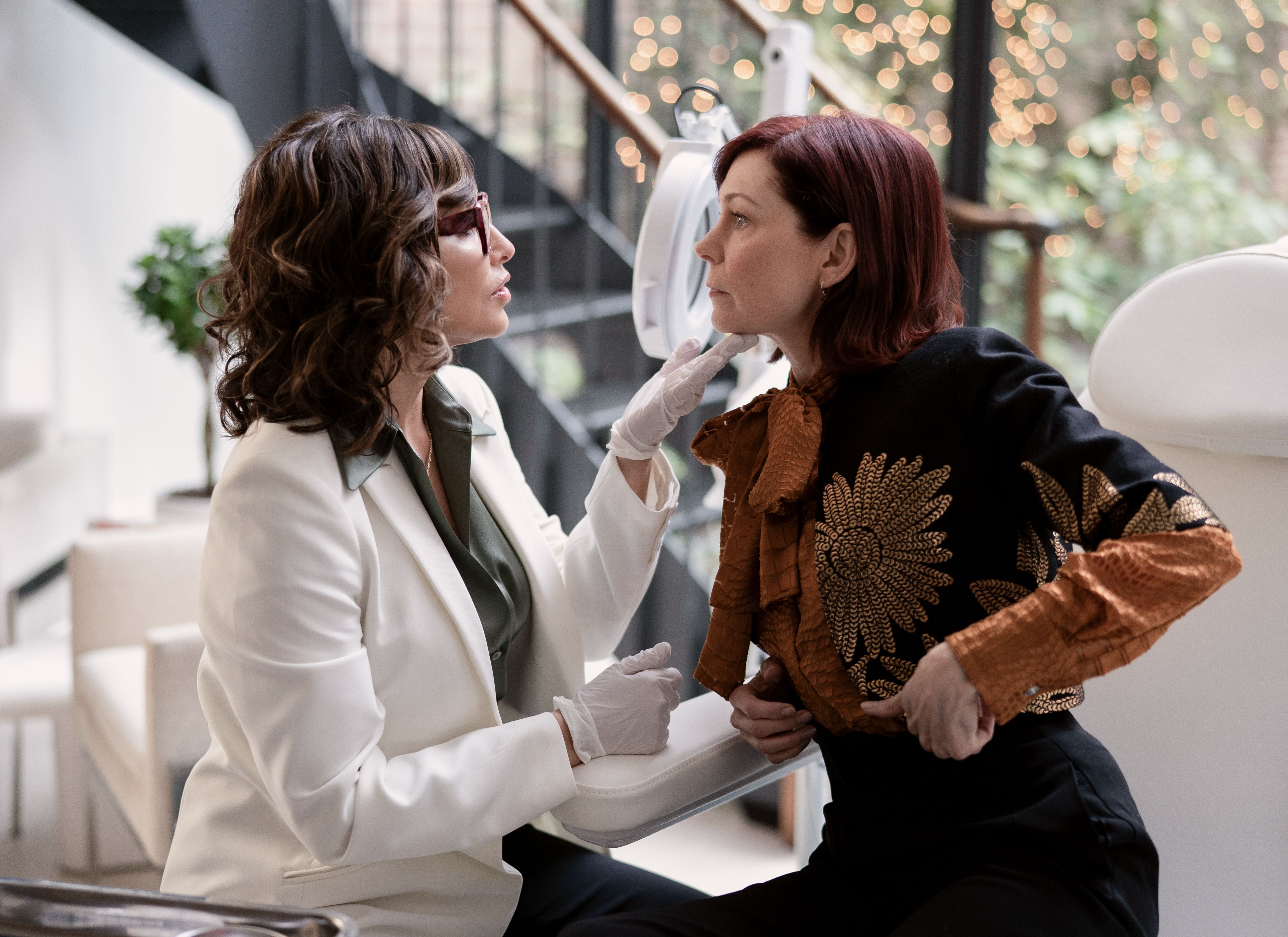 Gina Gerson and Carrie Preston in Elsbeth episode 6