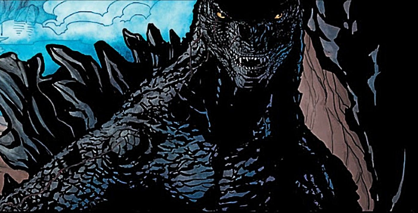 Godzilla Dominion, close up of Godzilla