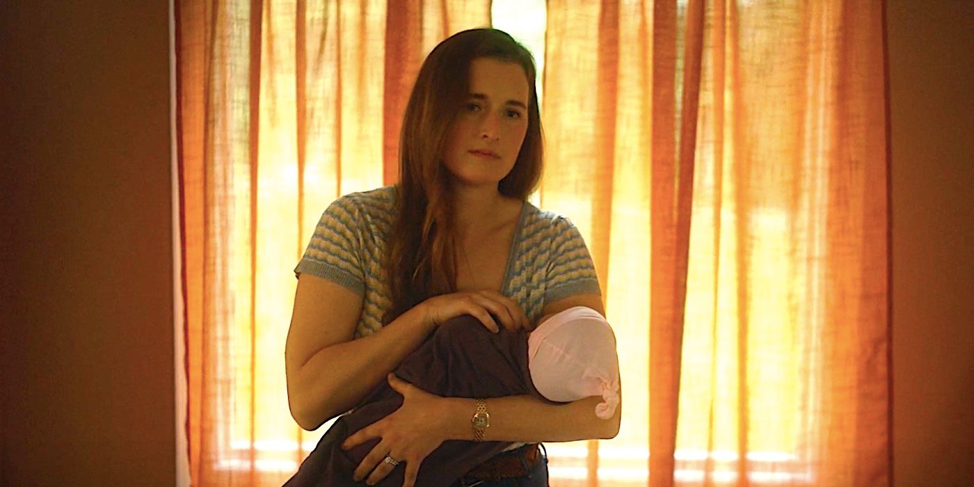 Grace Gummer as Anna's mother holding her baby in American Horror Story season 12 episode 6